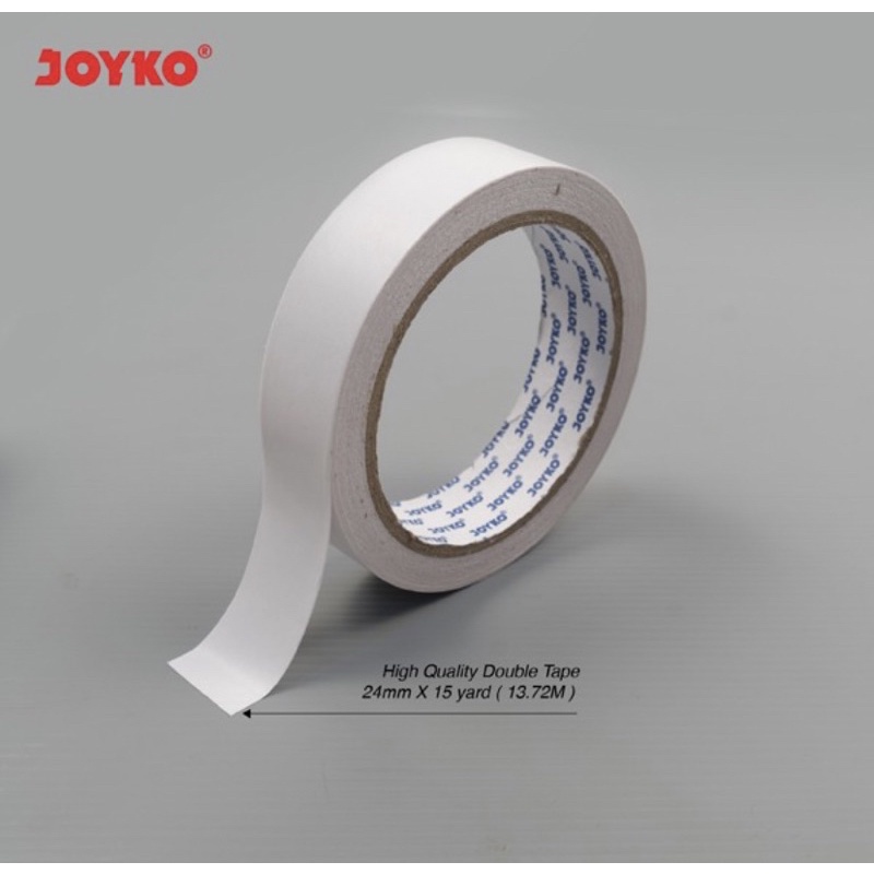 

Double tape 24mm Joyko / perekat dua sisi 24mm x 15 yard ( 1pcs)