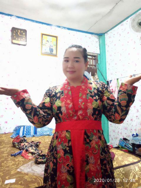 Sarimbit Family Batik Couple Keluarga Seragam Anak Dress Kd Gentong Hitam Grosir Batik Solo
