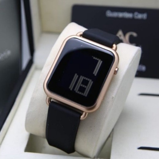 Jam tangan wanita Alexandre Christie AC 9341 AC9341 rosegold black Garansi