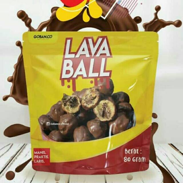 

Snack / cemilan cokelat lava ball