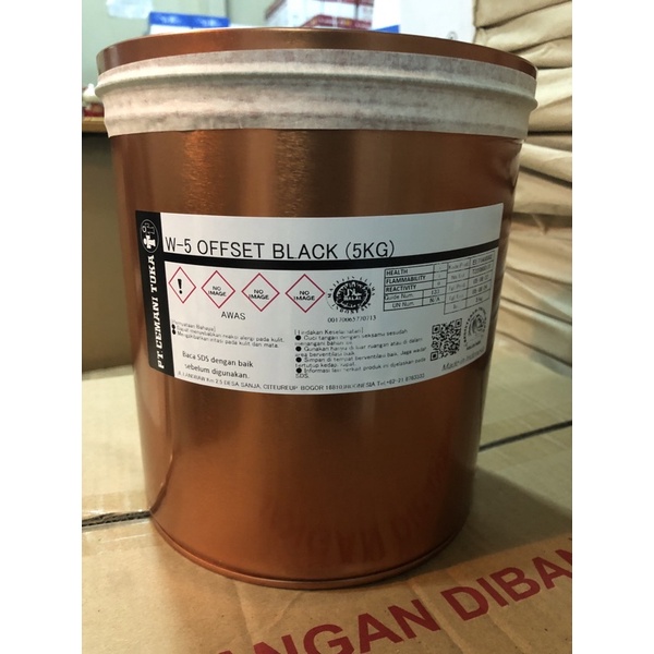 

Tinta Cetak , Cemani Toka , W5 Offset Black 5 kg