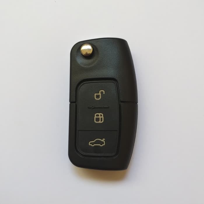 Casing Cover Kunci Lipat Flip Key Mobil Ford Fiesta 3 Tombol