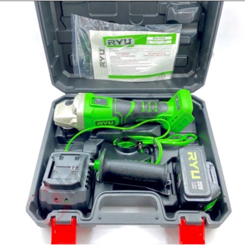 Mesin Gerinda Tangan Baterai Ryu RCG 20V Mesin Gerinda Cordless Grinder