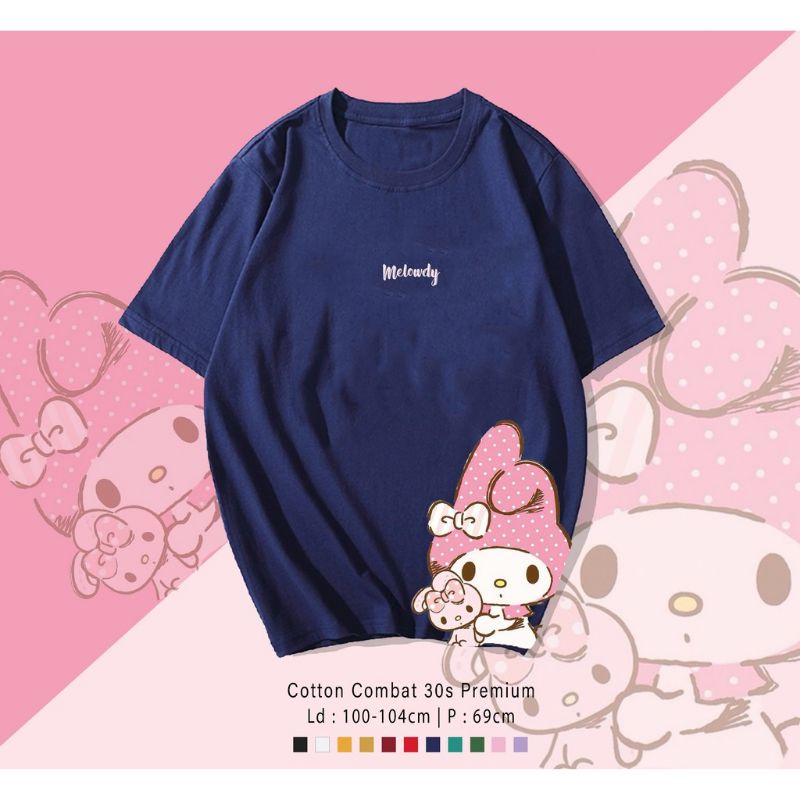 T-SHIRT/KAOS MELODY UNISEX PREMIUM/TUMBLR TEE MELODY