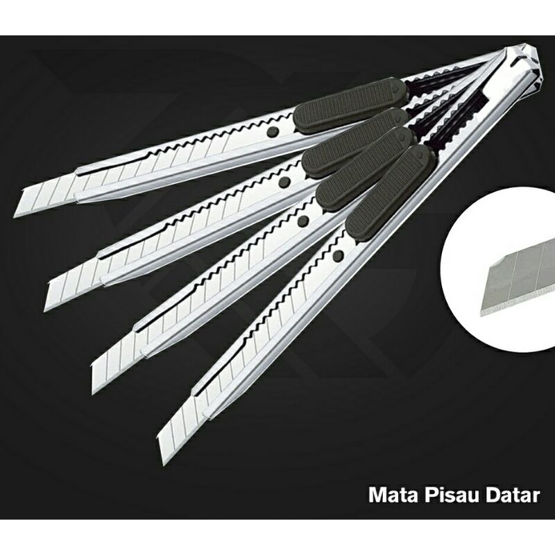 

pisau cutter besi mini 12.5cm / pisau cutter stainless / cutter stainless besi / cutter besi mini