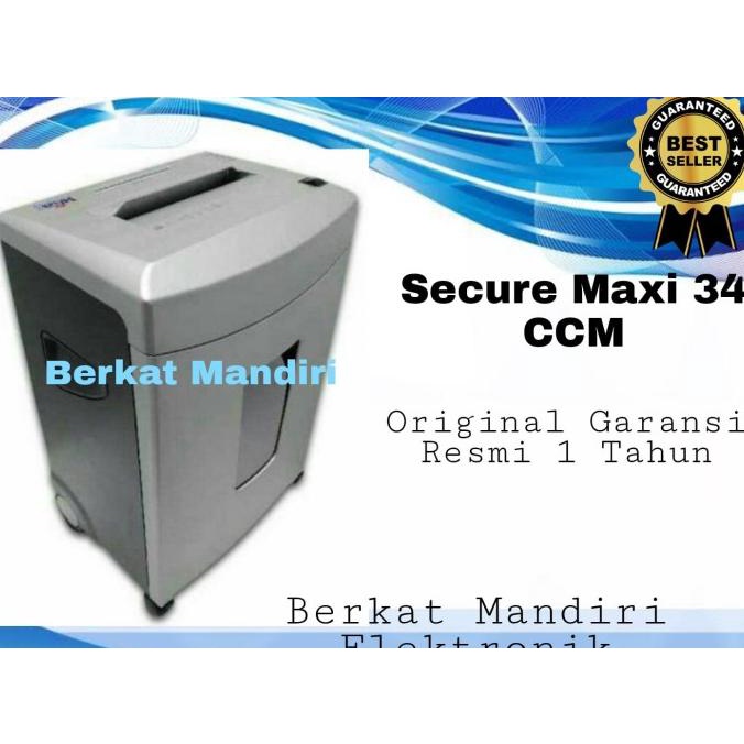 Mesin Penghancur Kertas Secure Maxi 34Ccm