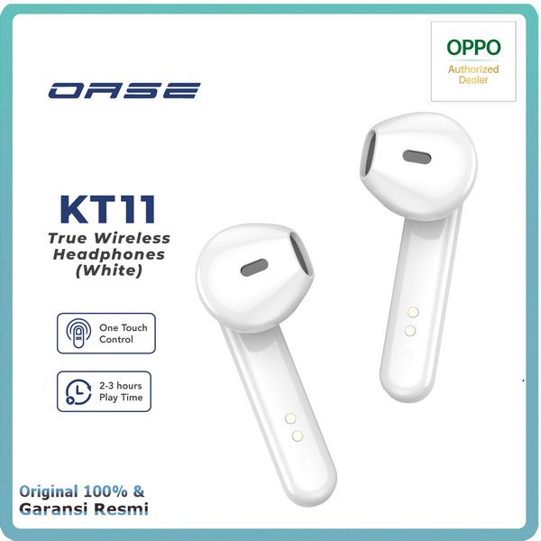 OASE Bluetooth Earphone TWS KT11 - Multi-function Touch Control Key - Headset Bluetooth Original