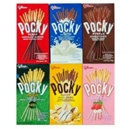 

Pocky Green Tea / Chocolate / Strawberry / Banana / Cookies Cream