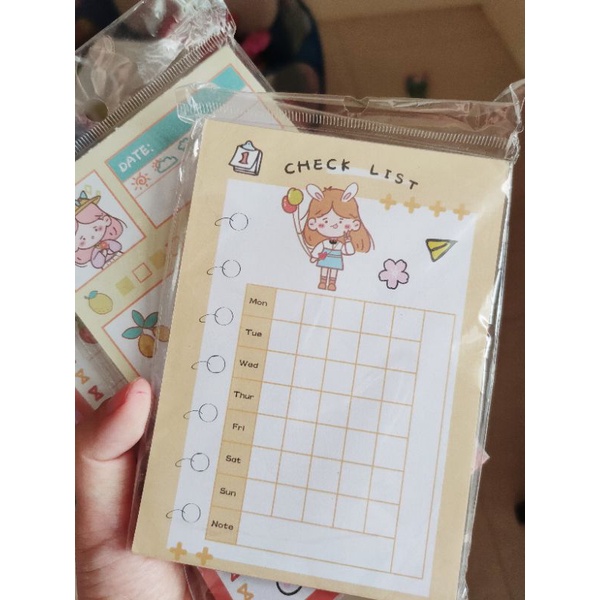 [ORGM] Memo Pad isi 100 lembar check list memo notepad-6