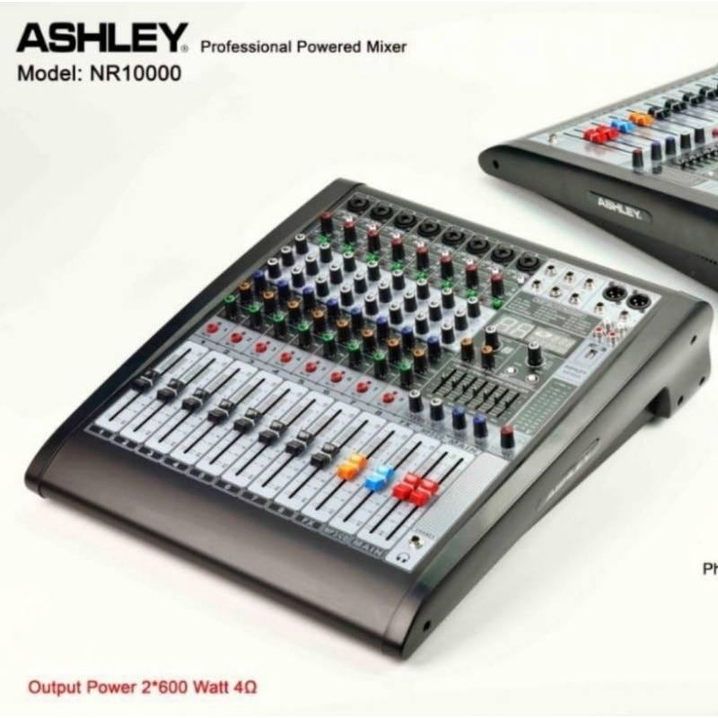 Power mixer Ashley  Nr1000 Original 600 watt Amplifier mixer Nr 1000