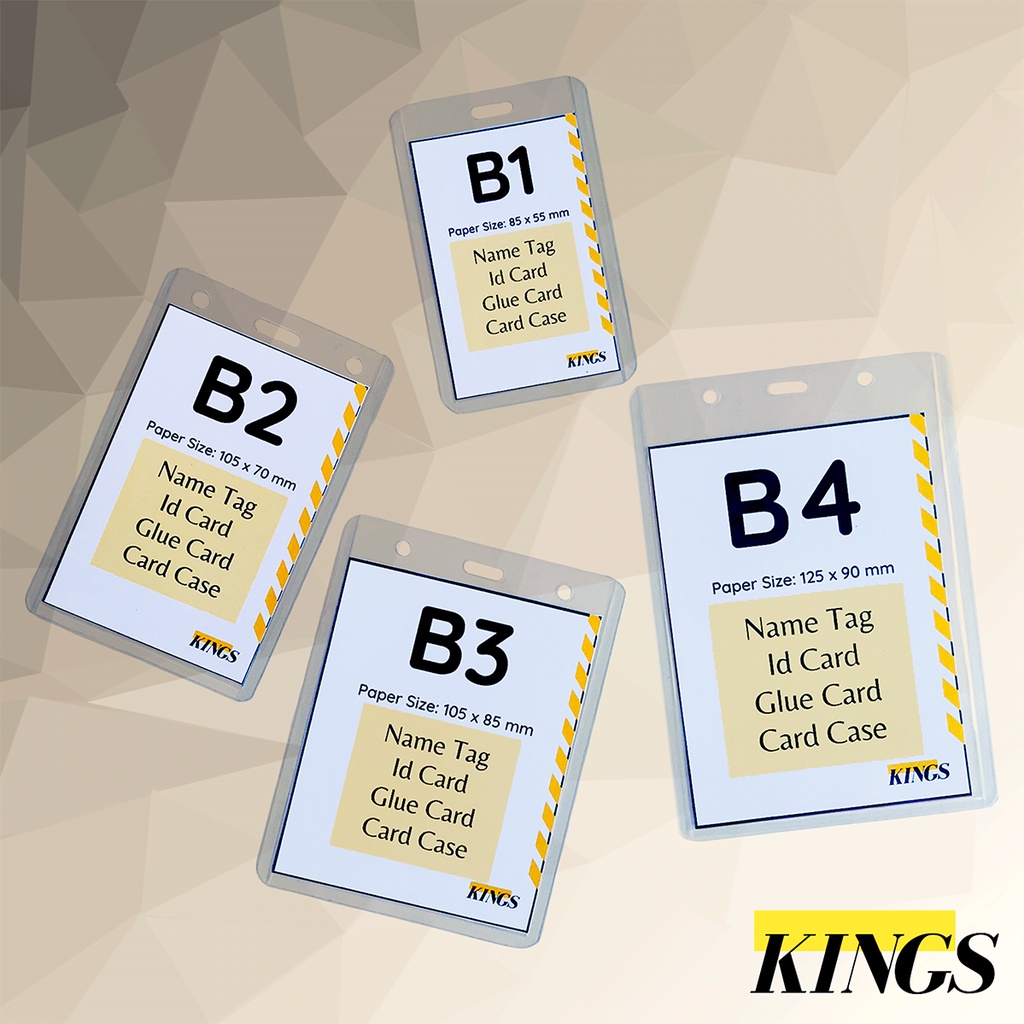 

10 PCS Card Case / Name Tag / Id Card / Glue Card B1 - B4