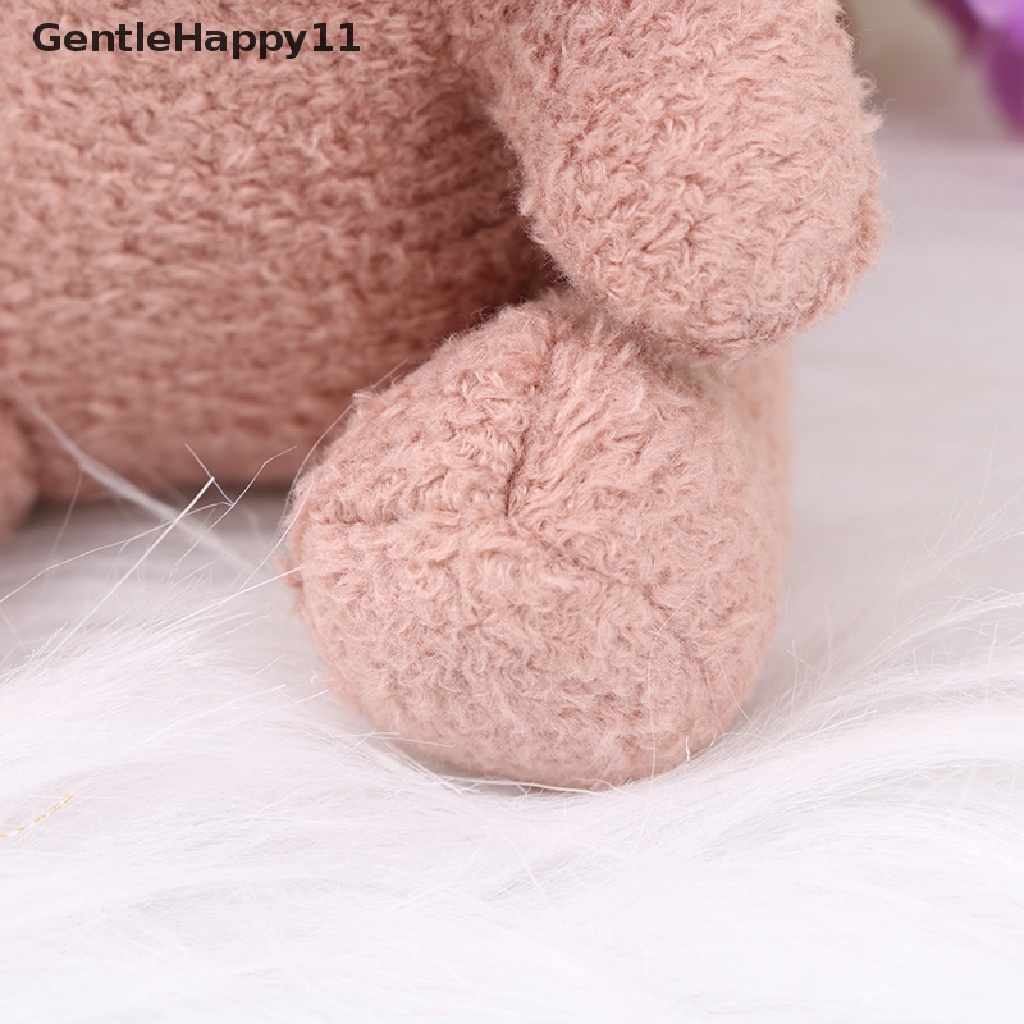 Gentlehappy 1pc Mainan Boneka Stuffed Plush Teddy Bear 10cm Untuk Hadiah Ulang Tahun