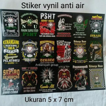 

(DAPAT 18 PCS) STIKER SH KEREN TERMURAH PSHT