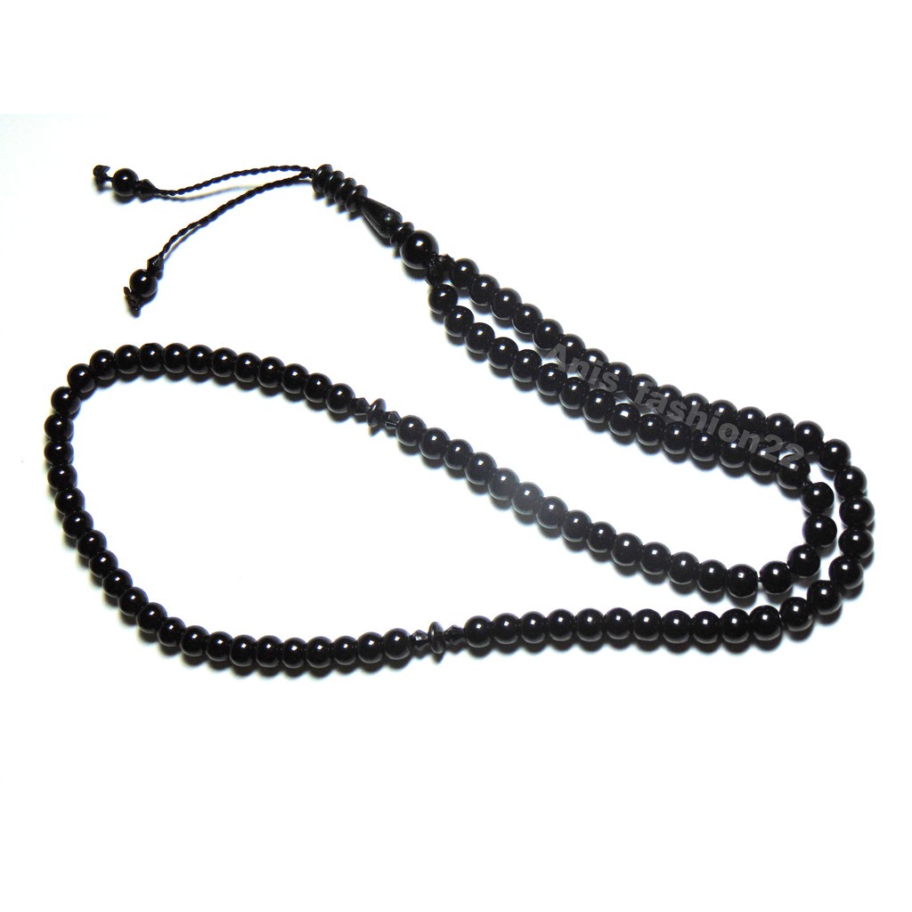 TASBIH BATU LIMBAD 99 BUTIR ASLI NATURAL / TASBIH KESEHATAN BATU BLACK JADE / TASBIH MUSLIM OLEH OLEH HAJI DAN UMROH TASBEH