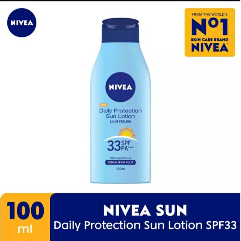 Jual Nivea daily protection sun lotion spf33 100ml Shopee Indonesia
