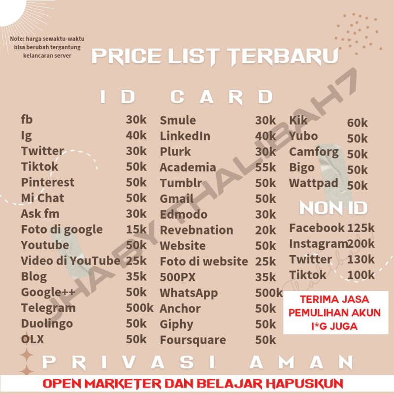 hapus akun