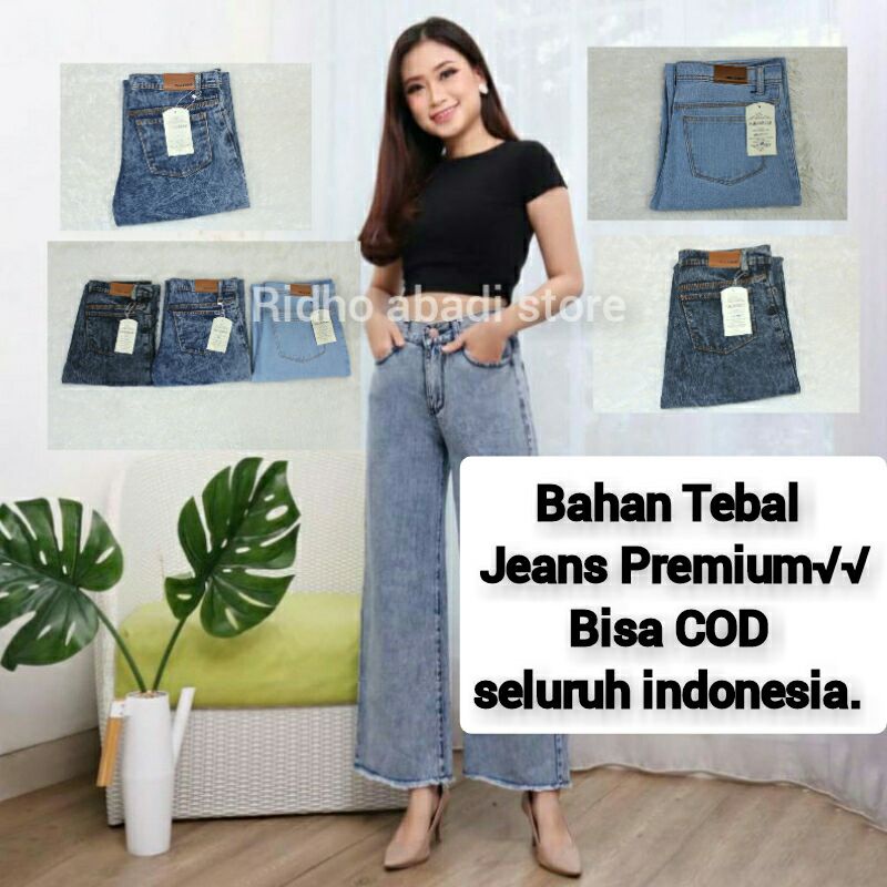 Hight Waist Kulot Jeans Rawis Premium