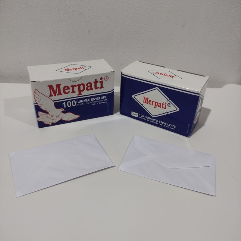 Amplop Merpati Putih Polos / Amplop Merpati Kecil / Amplop Merpati Diamond Angpao Lebaran Kartu
