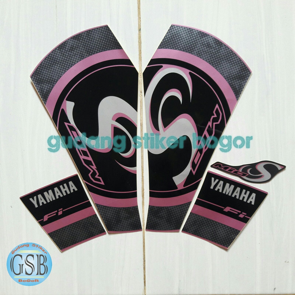 stiker motor yamaha mio s 2018 pink