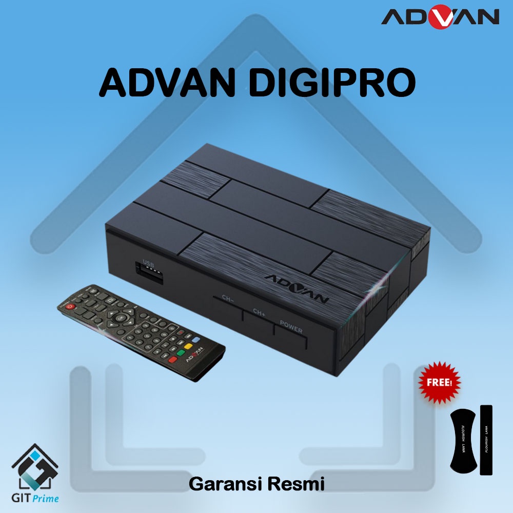STB TV DIGITAL Advan Digipro STB DVB T2 TV Digital Receiver Set Top Box 1080p Full HD bergaransi ber