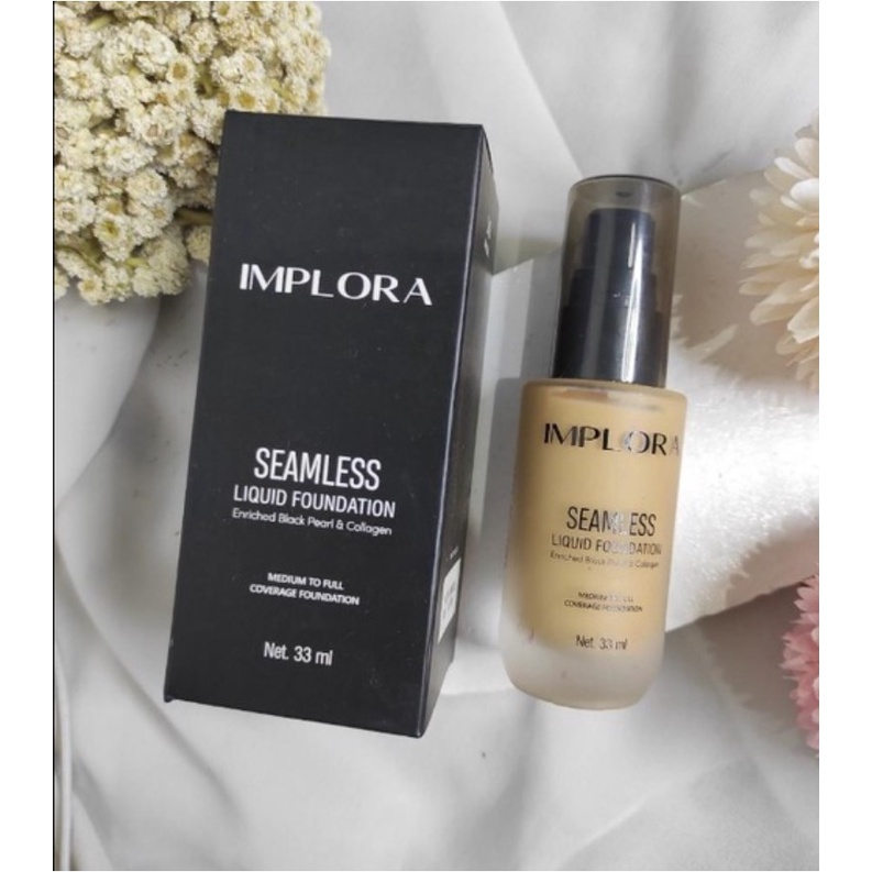 Implora Seamless Liquid Foundation Original-{BPOM}