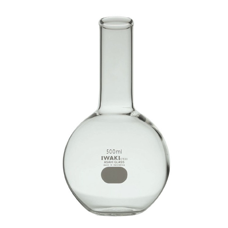 BOILING FLASK 300ml. Flat Bottom. Wide Neck. Labu Didih. IWAKI
