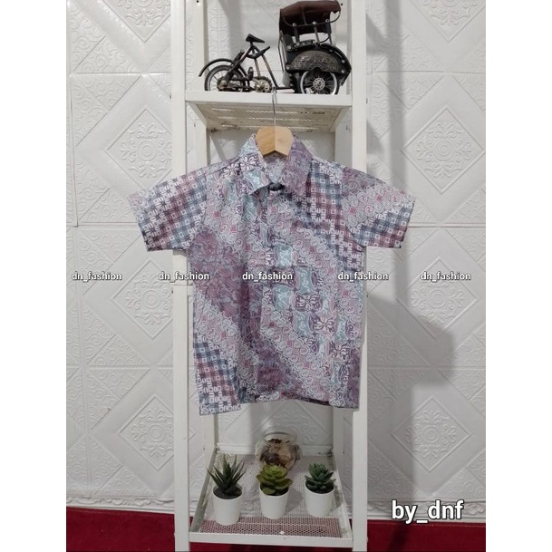 COD//KEMEJA BATIK//KEMEJA BATIK ANAK LILAC, TARO, LAVENDER//TERLARIS