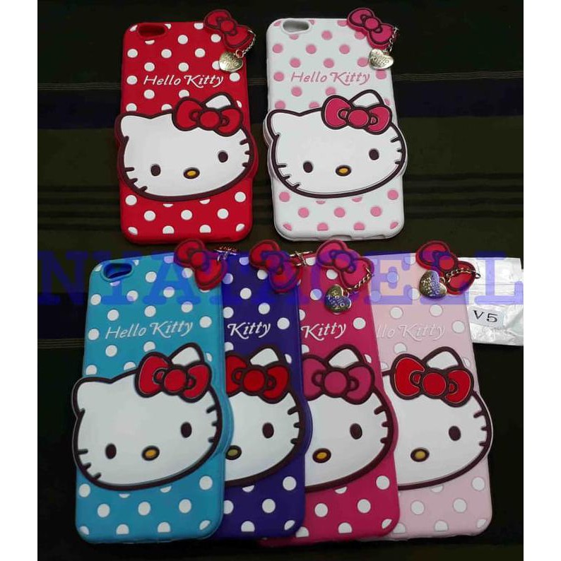 NEW CASE 3D HELLO KITTY VIVO V5 Y67/KARAKTER/BONEKA/4D - PINK MILENIA