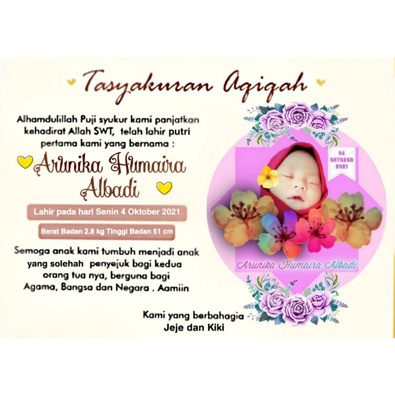 

STICKER TASYAKURAN AQIQAH ANAK PEREMPUAN