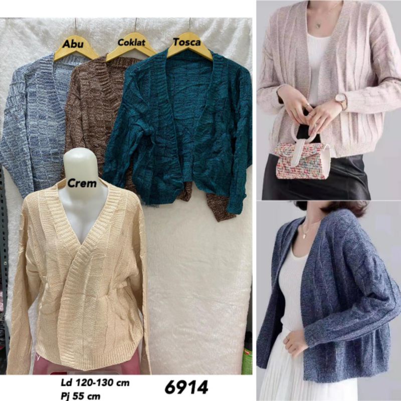 cardigan rajut import 6914