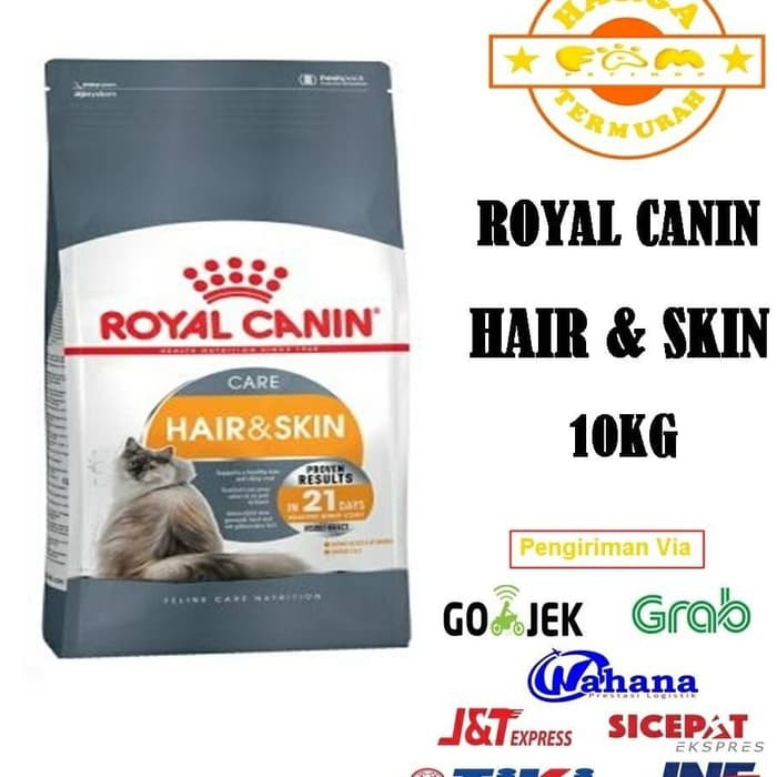 KHUSUS EXPEDISI Royal Canin Hair &amp; Skin 10kg - Makanan Kucing