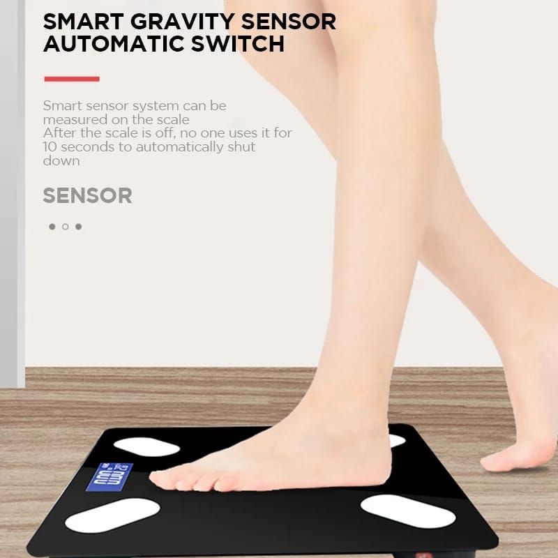 Timbangan berat Badan Digital Body Fat  Scale Smart Wight App Android