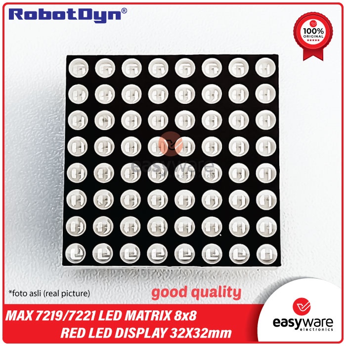 RobotDyn MAX 7219 MAX 7221 LED Matrix 8x8 32x32mm Dot Matrix