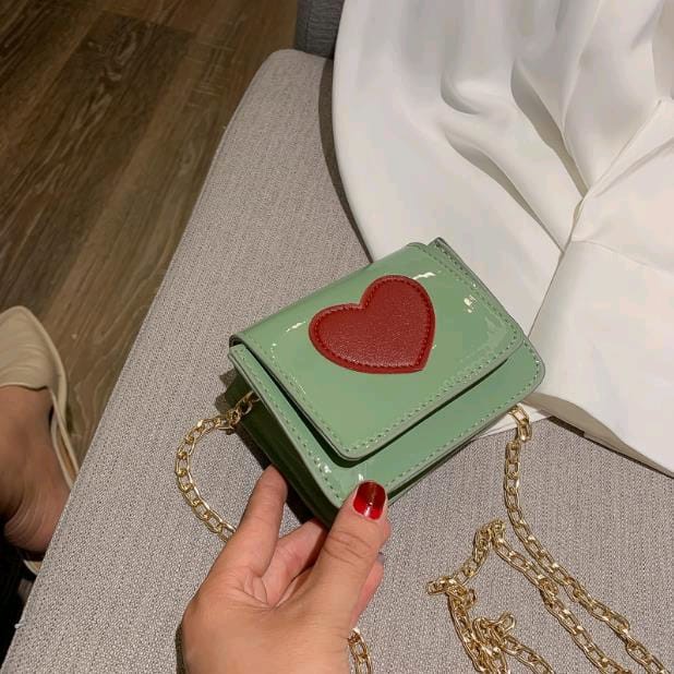 Tas Kecil Bahu Motif Hati Korea/Tas Mini/Tas Mini Wanita