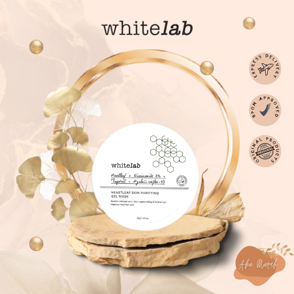 ✨ AKU MURAH ✨ Whitelab Heartleaf Skin Purifying Gel Mask 60gr BPOM