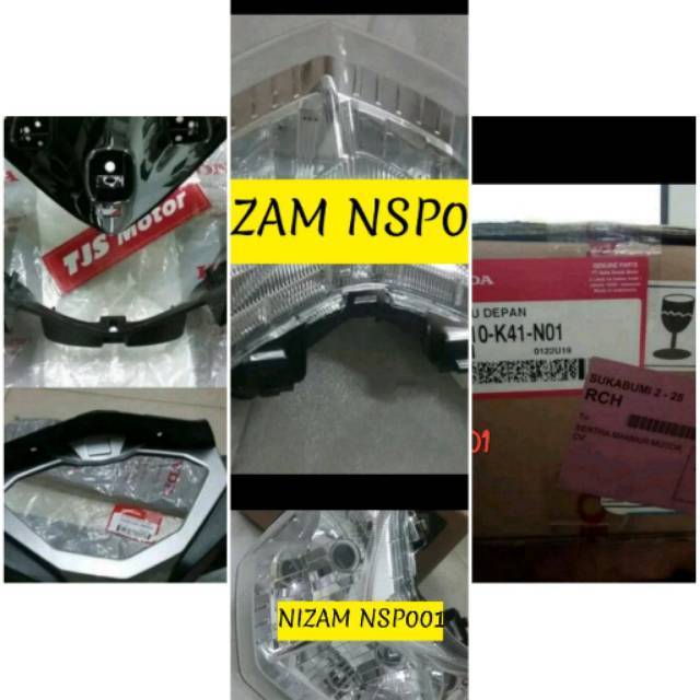 BATOK REFLEKTOR LAMPU DEPAN SET HONDA SUPRA X 125 FI 2015-2019 100%ORIGINAL AHM