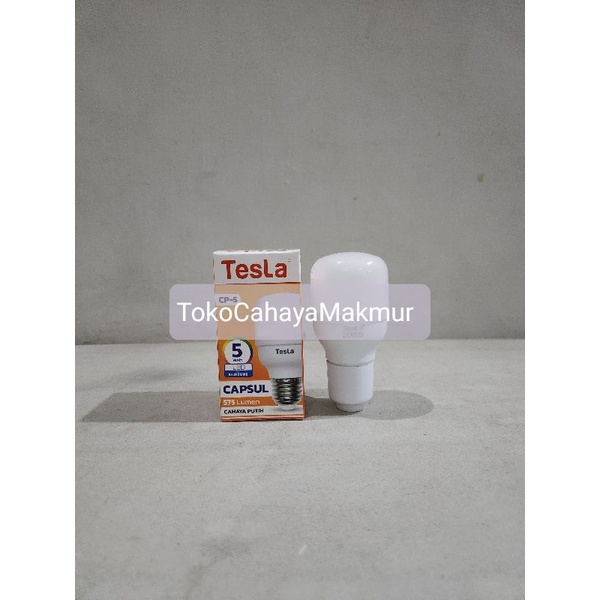 Lampu LED Bohlam Capsul 5w 5watt Tesla Cahaya Putih Hemat Energy