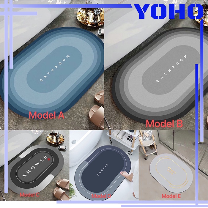 Drying Mat Bath Mat Anti Slip Keset Kaki Toilet Serap Air