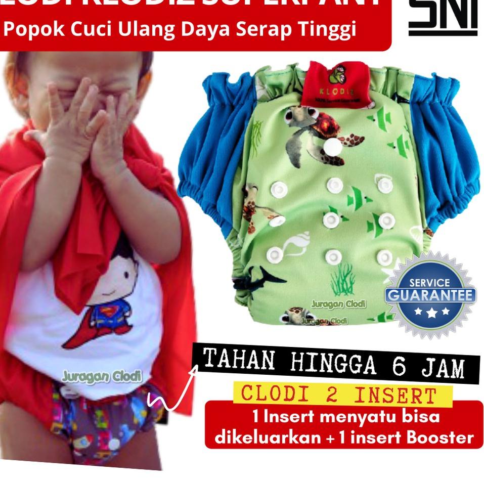 ⇭ Clodi AIO Klodiz SUPERPANTS Popok Celana Slup Praktis BB 5 Kg-20 Kg Insert Bisa Dilepas Cepat Keri