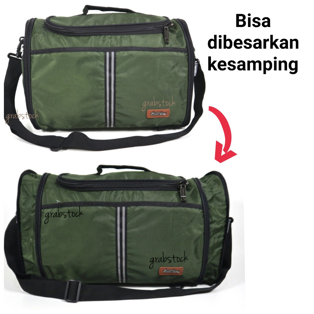 Travel Bag Multifungsi Tas Pakaian Bisa dibuat Ransel dan Diperbesar