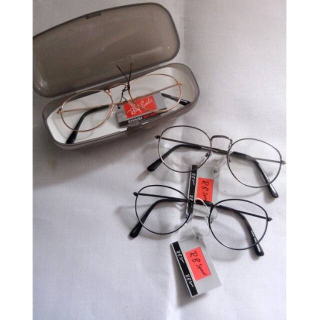 Kacamata bulat oval vintage