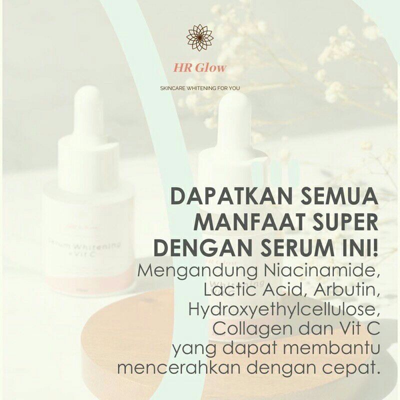SERUM WHITENING Vit C HR Glow - 20ml/ PEMUTIH WAJAH GLOWING / serum original