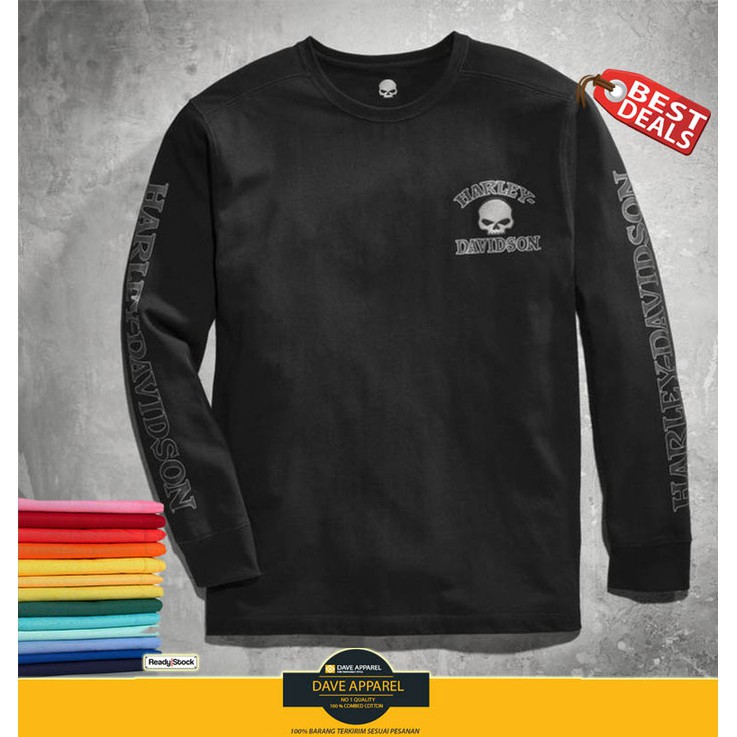 kaos harley davidson longSleeve highquality bestseller premium