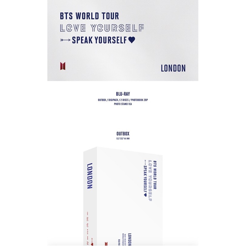 open new po BTS LOVE YOURSELF SPEAKYOURSELF LONDON BLURAY (DP)