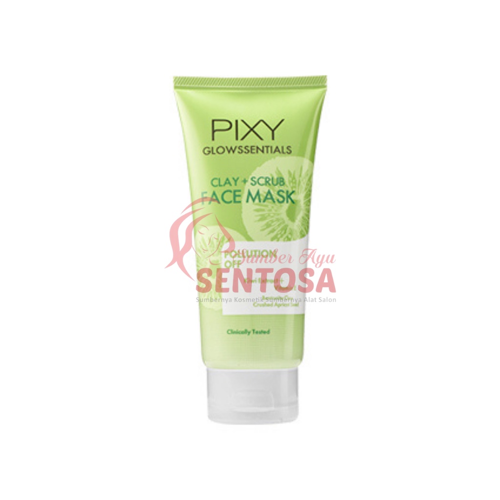 PIXY GLOWSSENTIAL POLLUTION OFF CLAY + SCRUB FACE MASK 60GR
