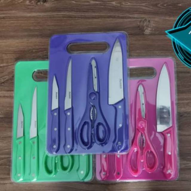 PISAU SET 5 IN 1 / PISAU / GUNTING / TALENAN KOMPLIT TERLARISS