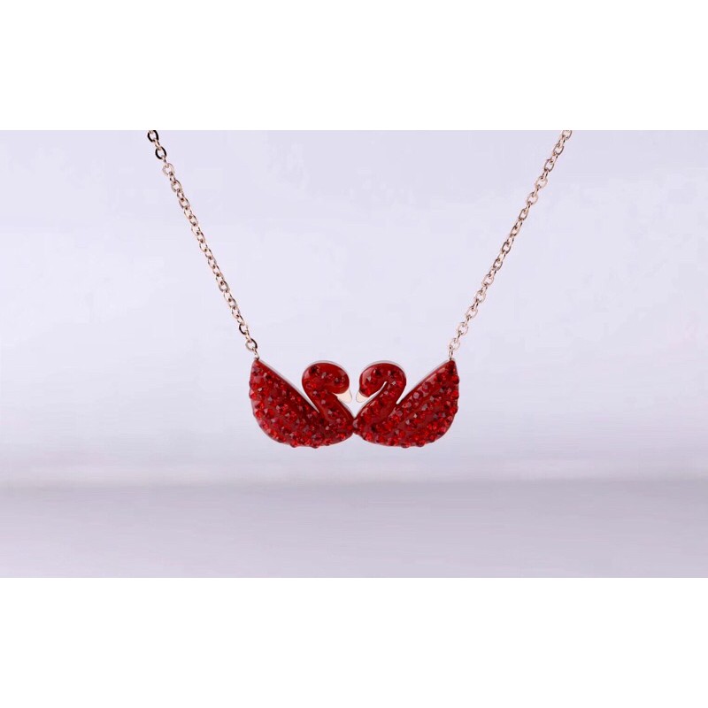 Kalung Swarovski swan Premium titanium