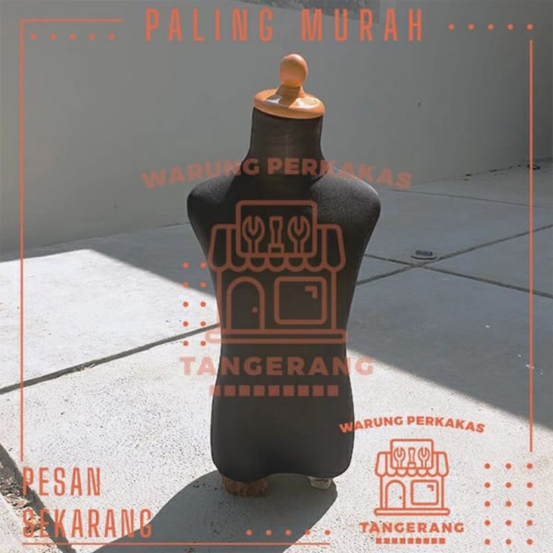 Patung/Manekin Display Anak Lapis Kain + Lapis Busa Hitam