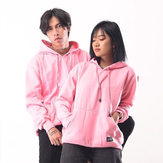 Mcvois Sweater Hoodie Polos Pink Baby Pria Wanita Premium