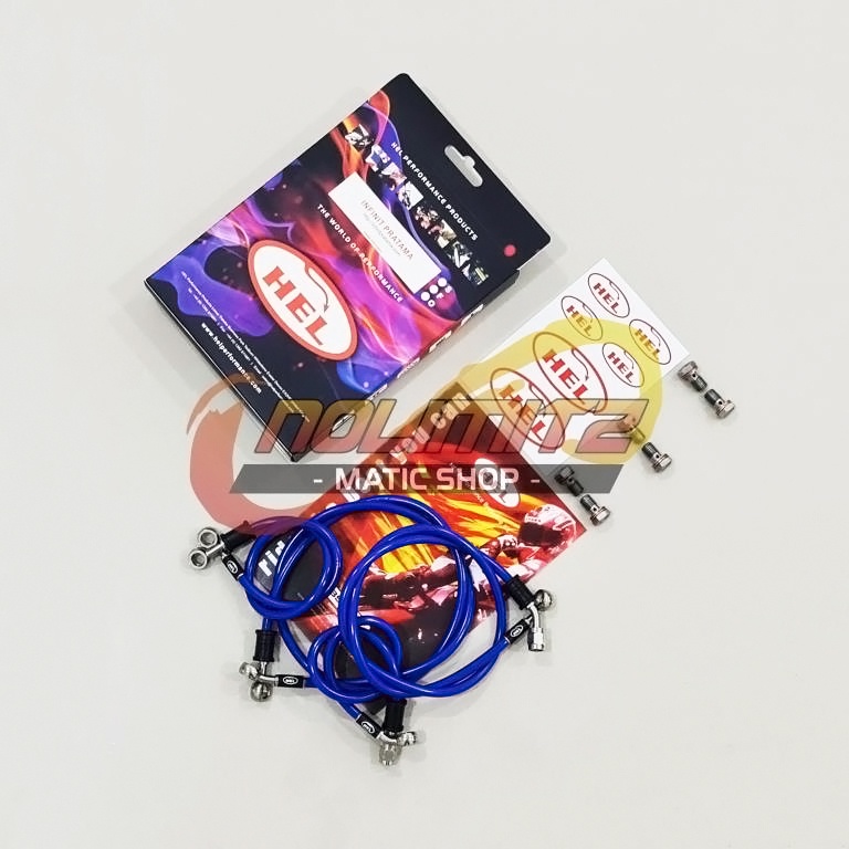 Selang Rem Brake Line Racing HEL Infinit Merah ABS PCX 150 Lokal